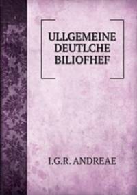 ULLGEMEINE DEUTLCHE BILIOFHEF