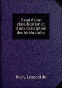 Essai d`une classification et d`une description des trbratules