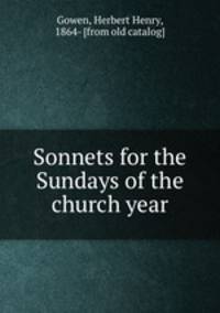 Sonnets for the Sundays of the church year