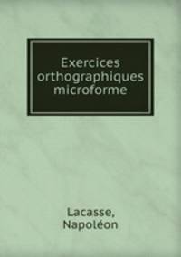 Exercices orthographiques microforme