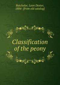 Classification of the peony