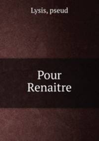 Pour Renaitre