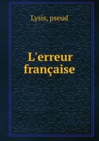 L`erreur franaise