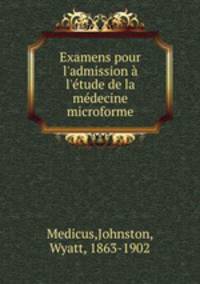 Examens pour l`admission l`tude de la mdecine microforme