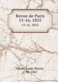 Revue de Paris. 15-16, 1835