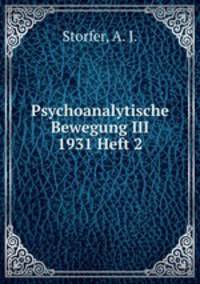 Psychoanalytische Bewegung III 1931 Heft 2