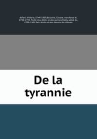 De la tyrannie