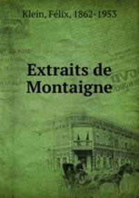 Extraits de Montaigne