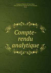Compte-rendu analytique