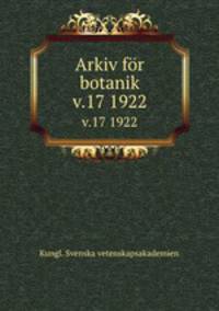 Arkiv fr botanik. v.17 1922