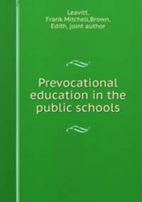 Prevocational education in the public schools