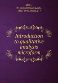 Introduction to qualitative analysis microform
