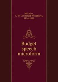 Budget speech microform