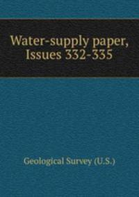 Water-supply paper, Issues 332-335