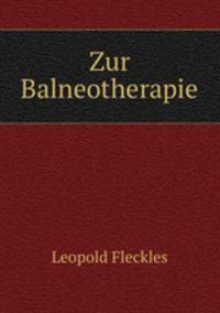 Zur Balneotherapie