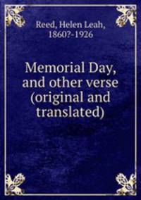 Memorial Day, and other verse (original and translated)