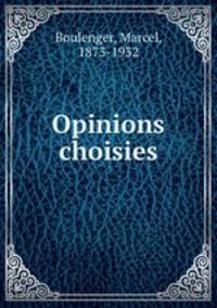 Opinions choisies