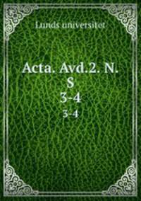 Acta. Avd.2. N.S.. 3-4