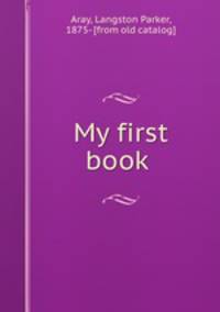 My first book