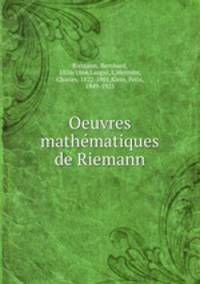 Oeuvres mathmatiques de Riemann