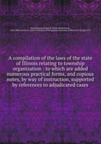A compilation of the laws of the state of Illinois relating to township organization : to which are added numerous practical forms, and copious notes, by way of instruction, supported by references to adjudicated cases