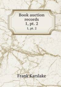 Book auction records. 1, pt. 2