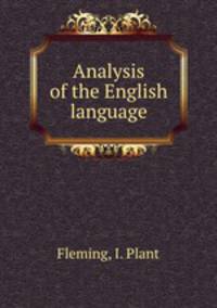 Analysis of the English language