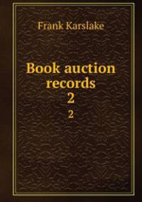 Book auction records. 2