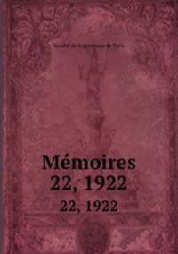 Mmoires. 22, 1922