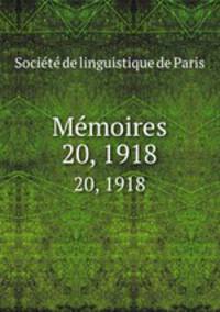 Mmoires. 20, 1918