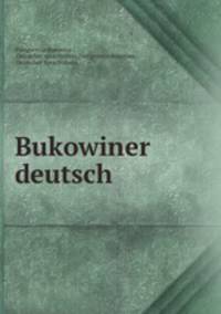 Bukowiner deutsch