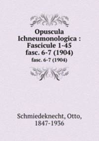Opuscula Ichneumonologica : Fascicule 1-45. fasc. 6-7 (1904)
