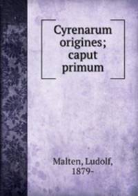 Cyrenarum origines; caput primum