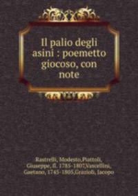 Il palio degli asini : poemetto giocoso, con note