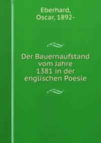 Der Bauernaufstand vom Jahre 1381 in der englischen Poesie