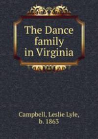 The Dance family in Virginia