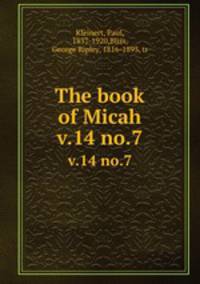 The book of Micah. v.14 no.7