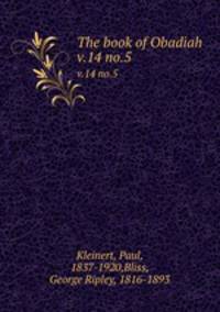 The book of Obadiah. v.14 no.5