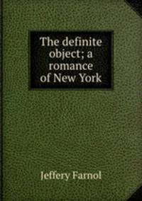 The definite object; a romance of New York