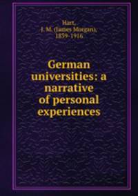 German universities: a narrative of personal experiences