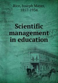 Scientific management in education