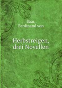 Herbstreigen drei Novellen