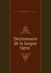 Dictionnaire de la langue tigrai