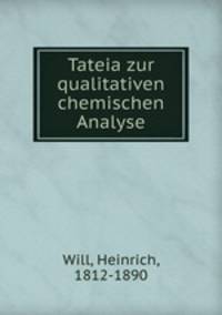Tateia zur qualitativen chemischen Analyse