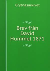 Brev frn David Hummel 1871