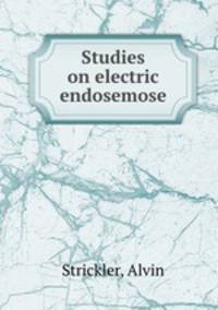 Studies on electric endosemose