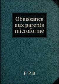 Obissance aux parents microforme