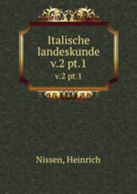 Italische landeskunde. v.2 pt.1
