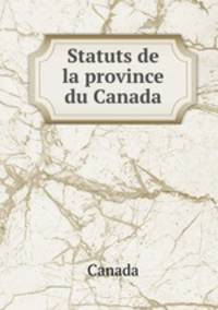 Statuts de la province du Canada