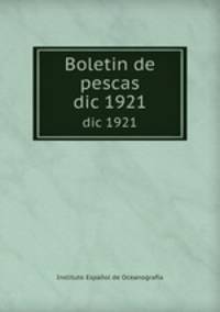 Boletin de pescas. dic 1921